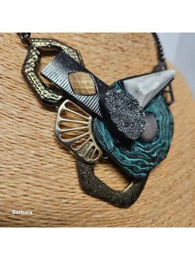 Artistic Multi-color Statement Necklace
